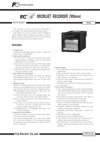Thumbnail of document Data Sheet - PHC Strip Chart Recorder
